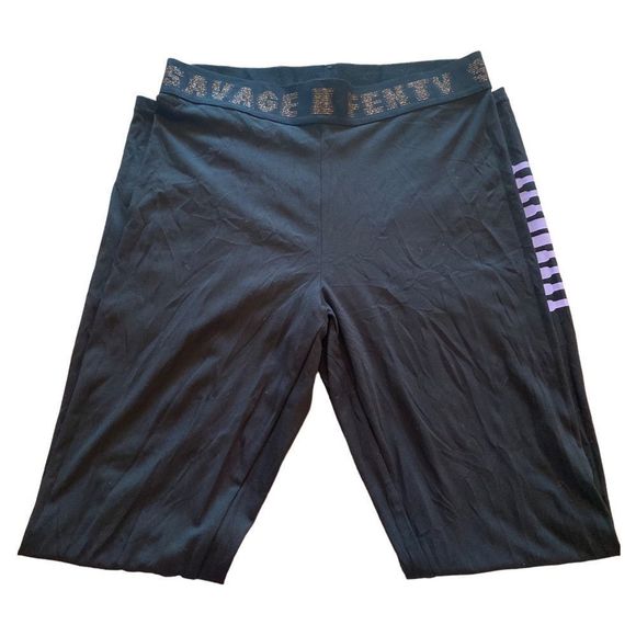 Savage x Fenty • Forever Savage Jersey Leggings in Black Caviar - Picture 2 of 11